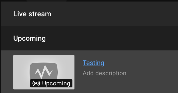 YouTube Encoder setup
