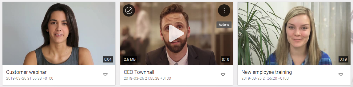 New video library user interface